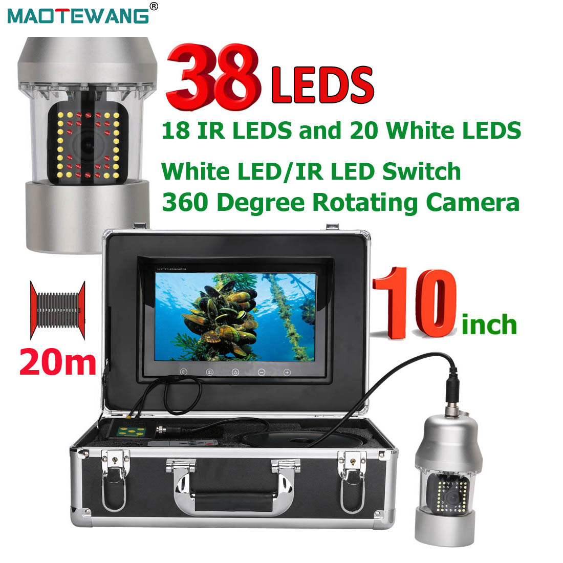 Fish Finder Cable - MAOTEWANG podwodna kamera wideo do wędkowania