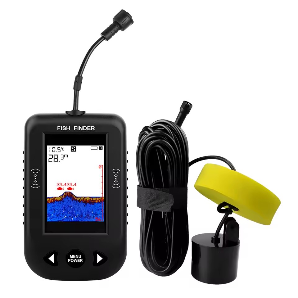 Fish Finder Transducer - Alarm 100M przenośny echosonda lokalizatory ryb