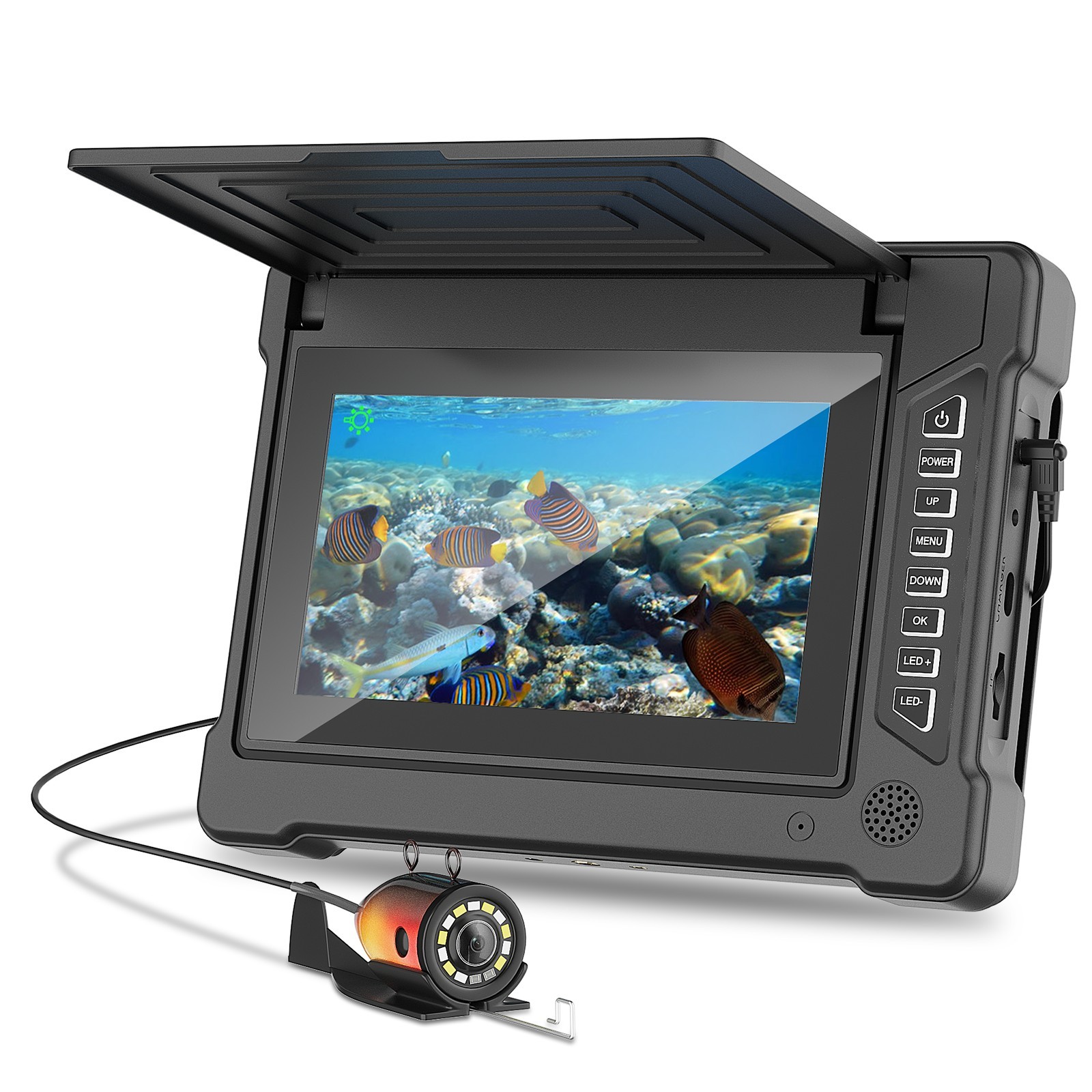 Fish Finder Cable - 7-calowa kamera podwodna do wędkowania 15M