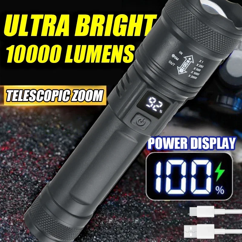 Fish Finder Battery - 9900 lm potężna latarka LED wyświetlacz