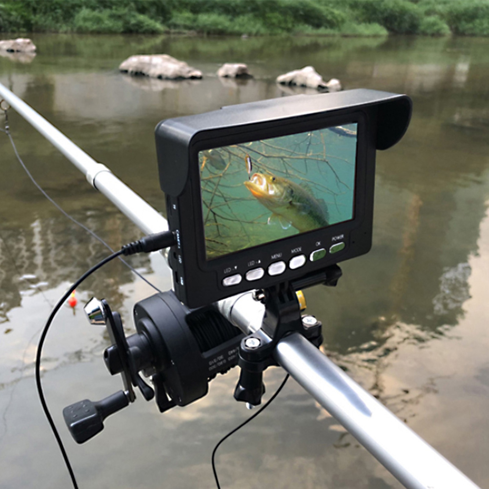 Fish Finder Portable - 4,3-calowy podwodny wizualny lokalizator ryb HD