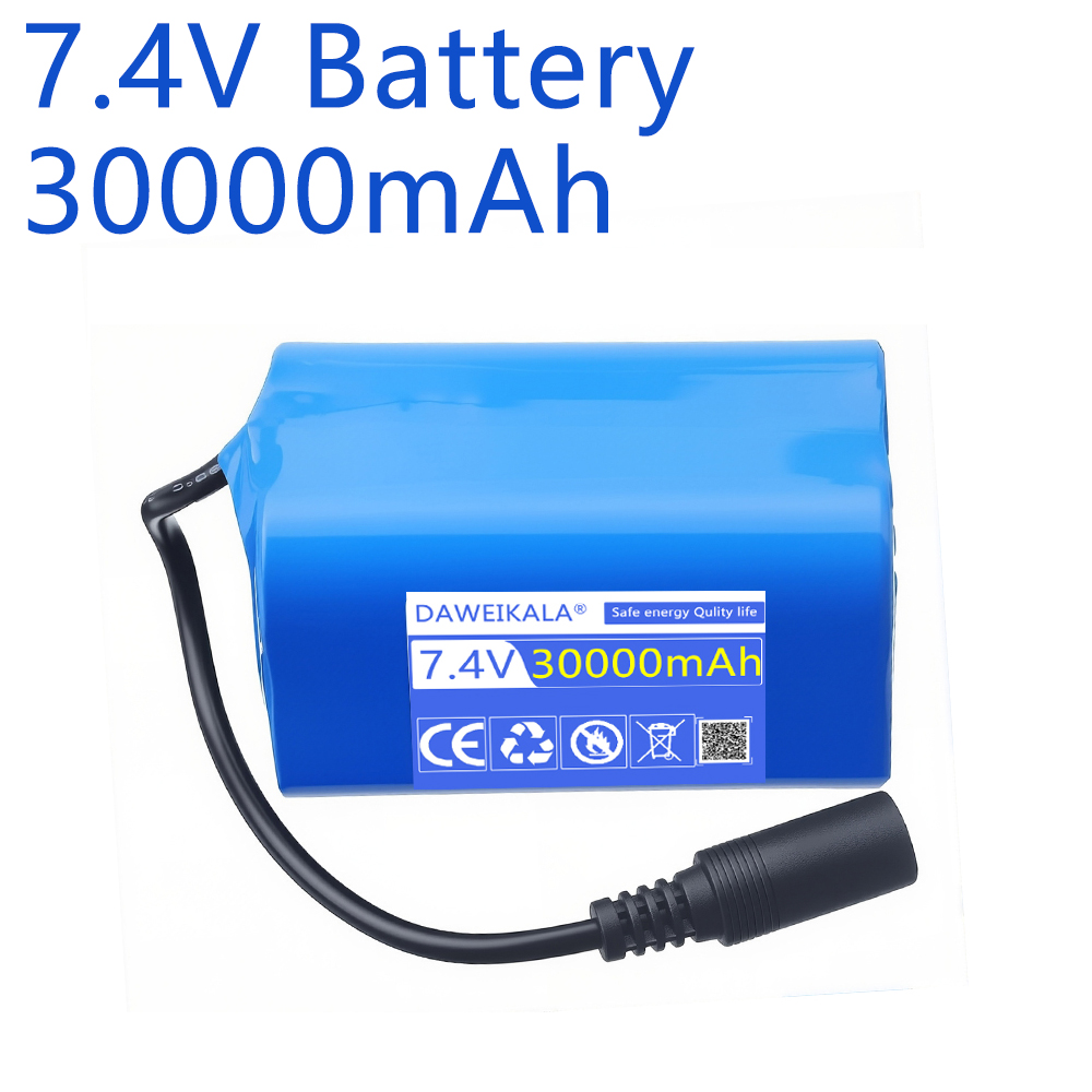 Fish Finder Charger - Akumulator 7.4V 30000mAh z ładowarką USB