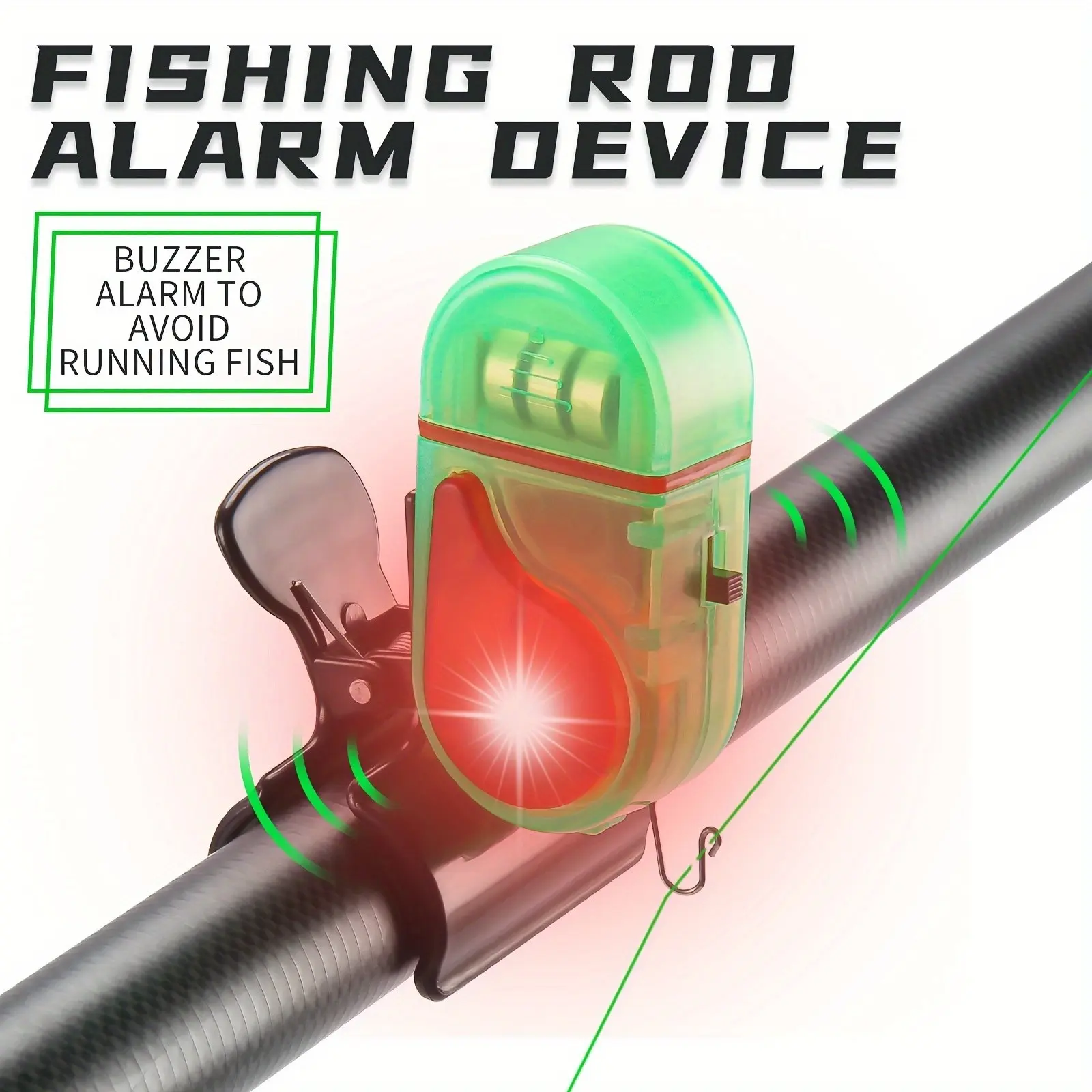 Fish Alarm - 2 SZT. LED Alarmy Wędkarskie, Ulepszone