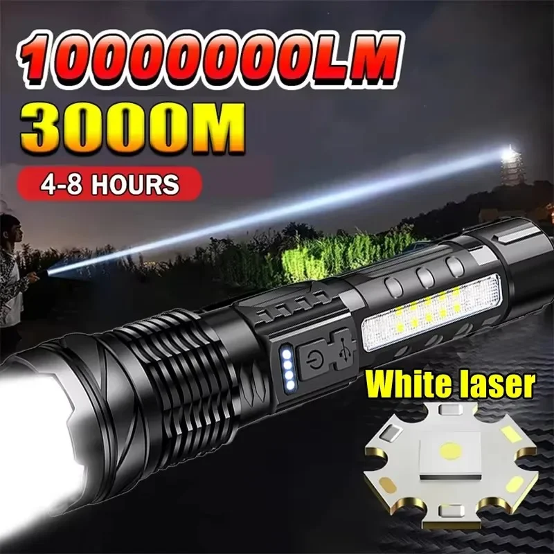 Fishing Light - Mocna latarka LED z wyświetlaczem naładowania