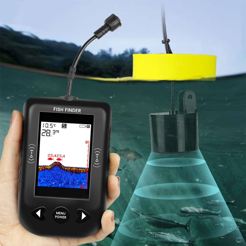 Alarm 100M przenośny echosonda – Fish Finder Transducer recenzja i cena