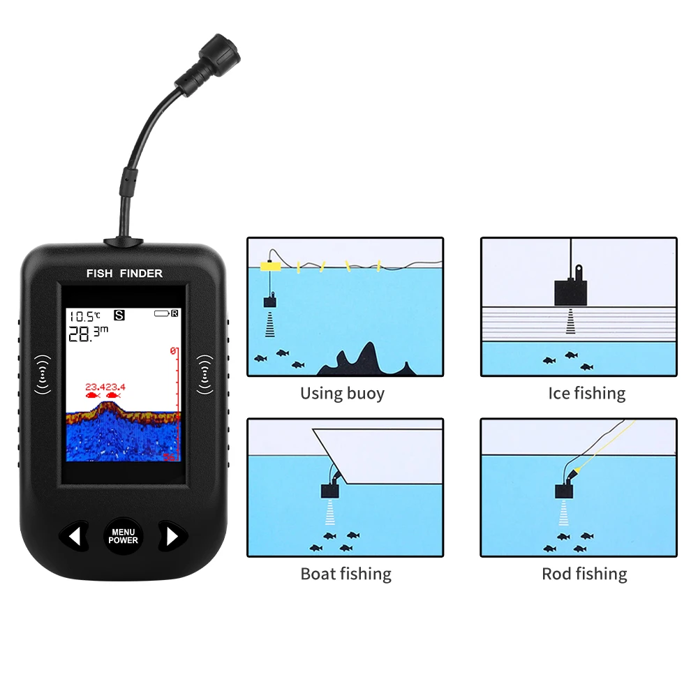 Alarm 100M przenośny echosonda – Fish Finder Transducer recenzja i cena