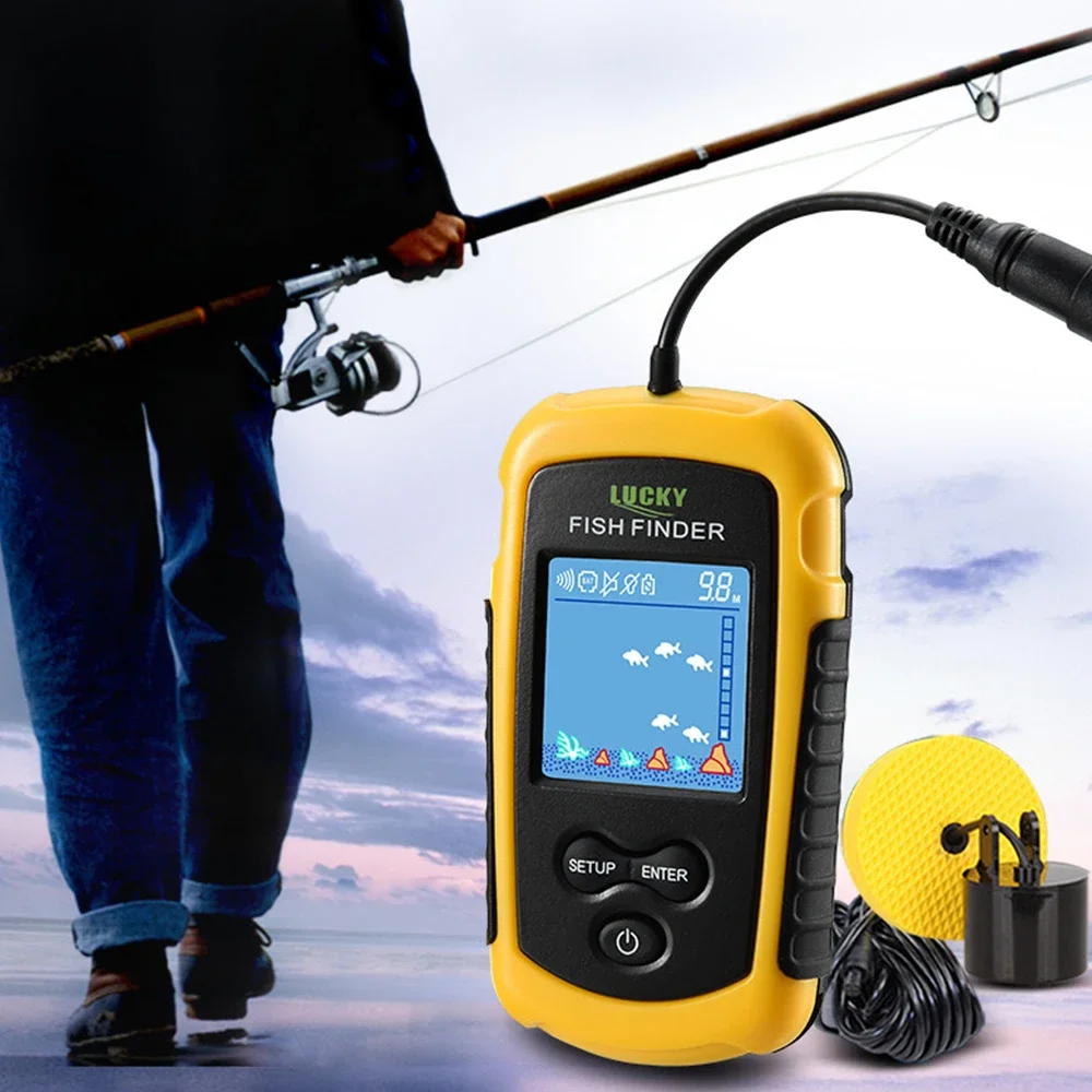 Szczęśliwy kolorowy ekran LCD  – Fish Finder Transducer recenzja i cena