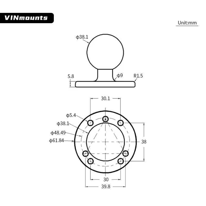 Uniwersalny morski uchwyt do e – Fish Finder Mount recenzja i cena
