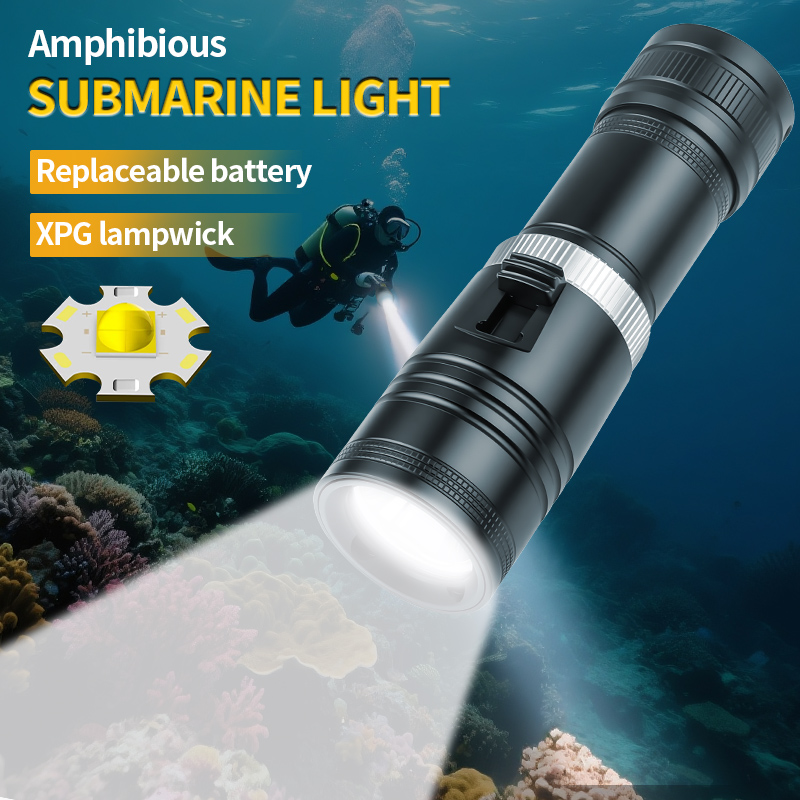 Latarka nurkowa LED D117, alum – Fishing Light recenzja i cena