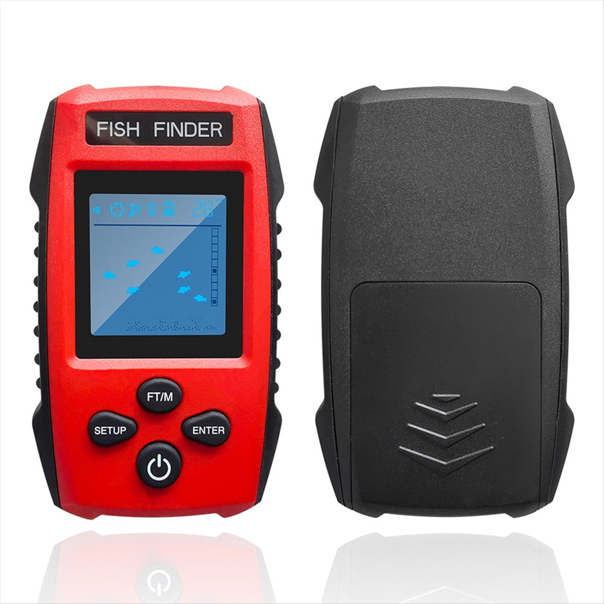 Kolorowy LCD Echosonda Przewod – Fish Finder Transducer recenzja i cena