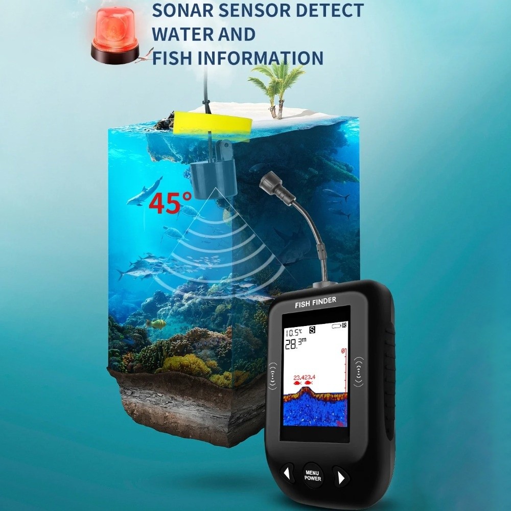 Echosondy 45 stopni XF03, zasi – Fish Finder Portable recenzja i cena