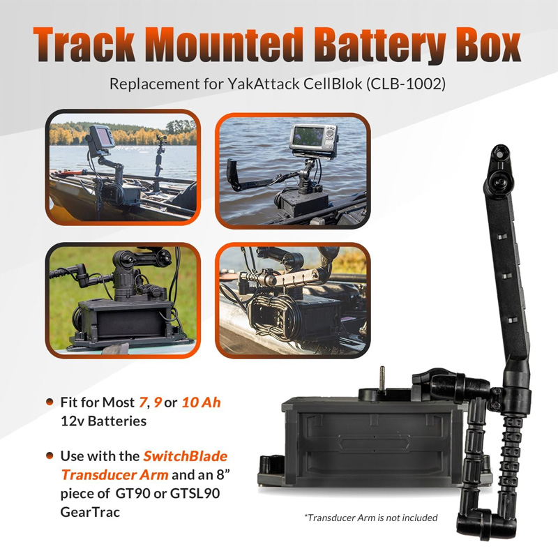 Pojazdowy schowek na baterie d – Fish Finder Mount recenzja i cena
