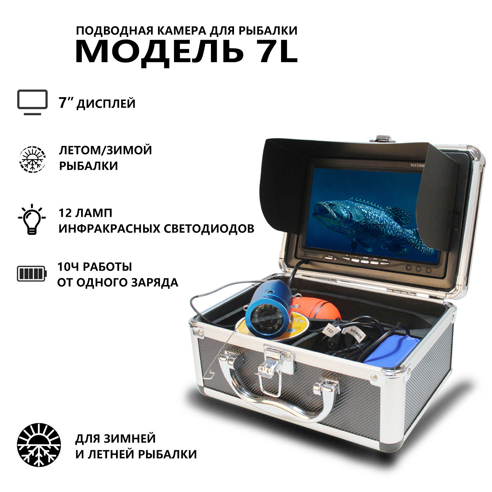 7-calowy ekran IPS, kamera pod – Fishing Camera recenzja i cena